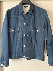 YOU ARE BIDDING ON A LEVI’S CALIFORNIA BLUE DENIM JEAN TRUCKER STYLE JACKET…MENS MEDIUMPREOWNED IN VERY GOOD...