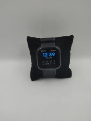 Fitbit Versa FB504 Black with new white band NO CHARGER Included
