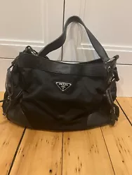 Necessaire VIT/DAINO PRINT Prada Shoulder Bag With Authentication. The bag has been well-used and has lots of wear and...