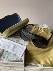 Gucci Oversized Sunglasses NEW Aviators GG0663S - 003 CASE DUST BAG WIPE!NEW WITHOUT THE BOX!COMES WITH EVERYTHING...