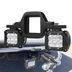 Each LED pod light is lowered by 6 pieces of xenon white 3W LED XP-E Emitters, giving you a total of 18W. 2x 3