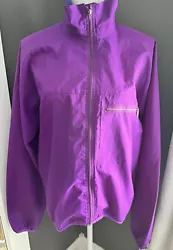 Vintage Patagonia 80s Pink Full-Zip Nylon Windbreaker Cycling Jacket Womens M.