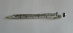 Model:Glass 25uL Gastight Syringe, 1702 LT SYR, Luer Tip. Capacity: 25uL (0.025mL). MPN: 80201. Good, clean used...