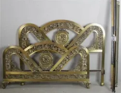 Antique french brass double bed has the original rails and is in great, antique condition. Because of the weight the...