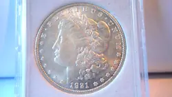  1921 P Morgan Silver Dollar Uncirculated. Nice and in Protective Plastic Holder. Please check all pictures. Always do...
