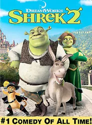 Shrek 2 (DVD, 2004, Widescreen).  Former blockbuster rental scratches from use