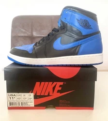 Nike air Jordan 1 Hi Blue Royal 2013. Taille 11,5 US / 45,5 / 10,5 UK. Portées une fois. Comme neuves. 100% authentique