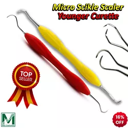 Periodontal Curettes. Younger Curettes (Red Silicone Handle). Micro Sickle Scaler (Yellow Silicone Handle). We believe...