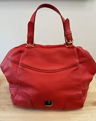 MCM Textured Leather Red Shoulder Bag Authentic. Good condition. Feeling of usage.Please check the photos for...