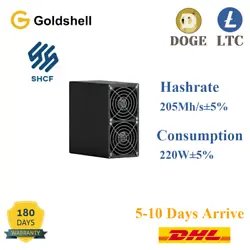 Goldshell Mini DOGE Pro Miner ASIC. Goldshell Mini DOGE Pro (LTC&DOGE) Miner! Hashrate：205Mh/s±5%...