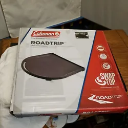 Coleman RoadTrip Swaptop Cast Iron Griddle Stove Grate Aluminum Grill BBQ Travel. New in box 