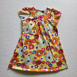 Hanna Andersson Girls 5-6 Floral Summer Dress 110. View photos for exact measurements and how they were taken, no...