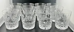 A FINE SET OF 12 WATERFORD CRYSTAL ROCKS GLASSES IN THE 
