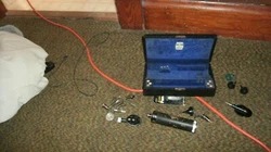 Every thing is clean and dry and well taken care of. you get all the pieces that are shown in the photos. the pieces...