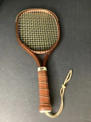 Vintage Wilson Force 250 Standard Size Raquetball Racquet Very Good Condition Leather handle mint Condition #900