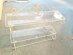 Antique White. Wall mount (no hardware included) or. Good Used Condition.