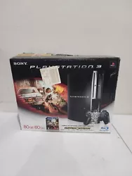 Sony PlayStation 3 PS3 System, comes complete with the box, manuals, most of the cardboard, styrofoam sheet layer,...