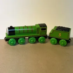 Thomas And Friends Wooden Railway Henry With Tender. Condition is Used. Shipped with USPS Ground Advantage.