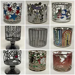 All varieties hold 3-wick size candles. Bath & Body Works Candle Holders. Variations include sleeves and pedestals....
