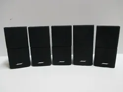 5 (Five) Bose Double Cube Speakers Lifestyle Acoustimass. what you see in the picture exactly what your get.