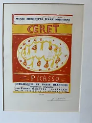 For auction a Pablo Picasso - Original Antique Litho 1958 Signed By Pablo Picasso In Pencil. Original Print edition was...