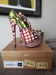 Christian Louboutin DAFFODILE 160 LOUBI PRINT Pump. Size 37. ***Every item is from my personal collection and 100%...