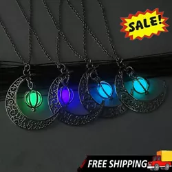 (1 Pcs Luminous Moon Necklace. We will try our best to reduce the risk of the custom duties. excluded.). Material:Zinc...