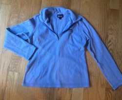 Patagonia Womens Fleece Pullover Jacket M medium purple SOFT! HTF COLOR preppy. Located in blue box