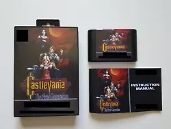 Vends jeu complet Castlevania The New Generation (Custom). Version PAL.