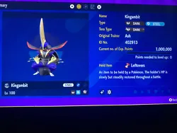 Get the coolest Pokémon for the cheapest prices! The best of Gen 9 is finally here! Get Shiny Kingambit 6IV Battle...