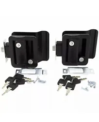 2 Black RV Paddle Entry Door Lock Latch Handle Knob Deadbolt Camper Trailer. Condition is New. Shipped with USPS...
