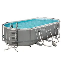 Includes a 1,500 GPH filter pump, a ladder, and a convenient secure pool cover. All accessories or parts are included...