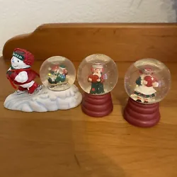 Snowden Raggedy Ann & Andy snowglobes 1998 Target. About 3” tall
