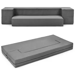 Color: Dark Grey  Material: Linen Fabric, Memory Foam  Sofa Size: 75
