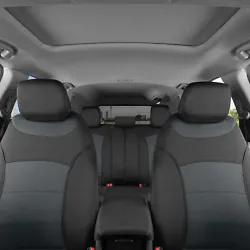 Add A Layer of Comfort & Protection - Package Includes Seat Covers for Front Driver & Passenger Seats, Rear Bench...