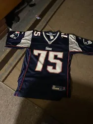 Vince Wilfork #75 New England Patriots Reebok NFL Jersey Mens Size Small.
