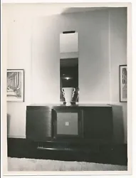 Attribution GeorgesMartin (1906-1962) : intérieur Art déco, enfilade, vase. Intérieur Art déco. Tirage argentique...
