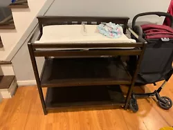 changing table with pad.