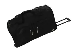Travel in style with this great soft-sided rolling duffle bag. Bag features a heavy duty polyester construction. Made...
