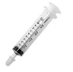 MONOJECT ORAL 10 ML SYRINGE. Cover for syringe as seen in pictures. WITH TIP CAP!