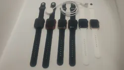 Apple Watch series 3,4,5,SE, 6 38mm, 40mm, 42mm, 44mm gps-cellular unlockedA-B units. Few to no scratches. CHARGER...