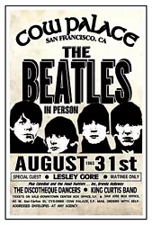 ARTIST RENDITION. COW PALACE. ARTIST RENDITION. THE BEATLES. sAN fRANCISCO, ca. BEING REPRESENTED AS THE ORIGINAL. (CR)...