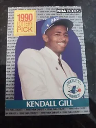 Kendall Gill 1990-91 NBA Hoops 1990 Lottery Pick Rookie RC Basketball Card #394.  Add this sports trading card to your...