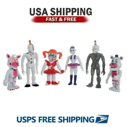 Great gift for FNAF fans. 1 x 6 Pcs Set Of Five Nights At Freddys FNAF. Can used as collectible, decoration. It Is Set...