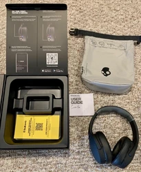 Skullcandy CRUSHER EVO Wireless noise canceling Over-Ear Headset -TRUE BLACK. New with an adjustable bass.