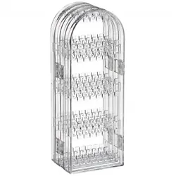 Acrylic Foldable Jewelry Hanger Stand Earring Organizer, Necklace Holder and Bracelet Holder Display Rack. Foldable...