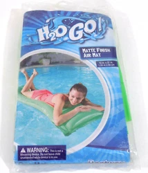 Pool Float H2O Go! Bestway Matte Finish Air Mat in Green.