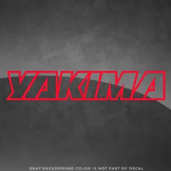 YAKIMA - VINYL DECAL. This decal will last longer than others on the market. 1 Color Die Cut Decal - Official Logo....