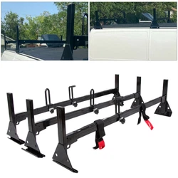 Note: The Adjustable Ladder Roof Rack on the market, the bar in the middle is thinner than ours, and the load-bearing...