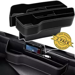 Its a great multifunction car seat organizer, it also acts as a car drink holder. 【Premium Material】The car seat...